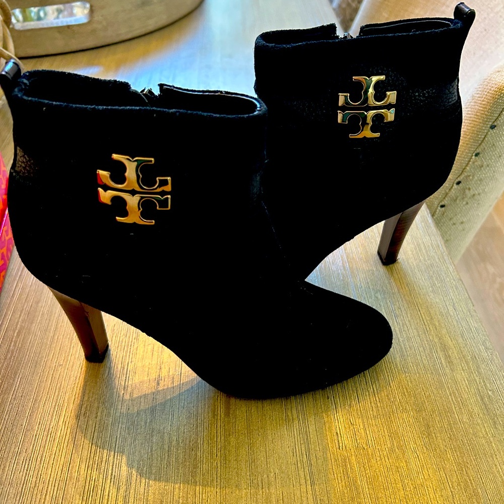 Tory Burch Black Suede Boots